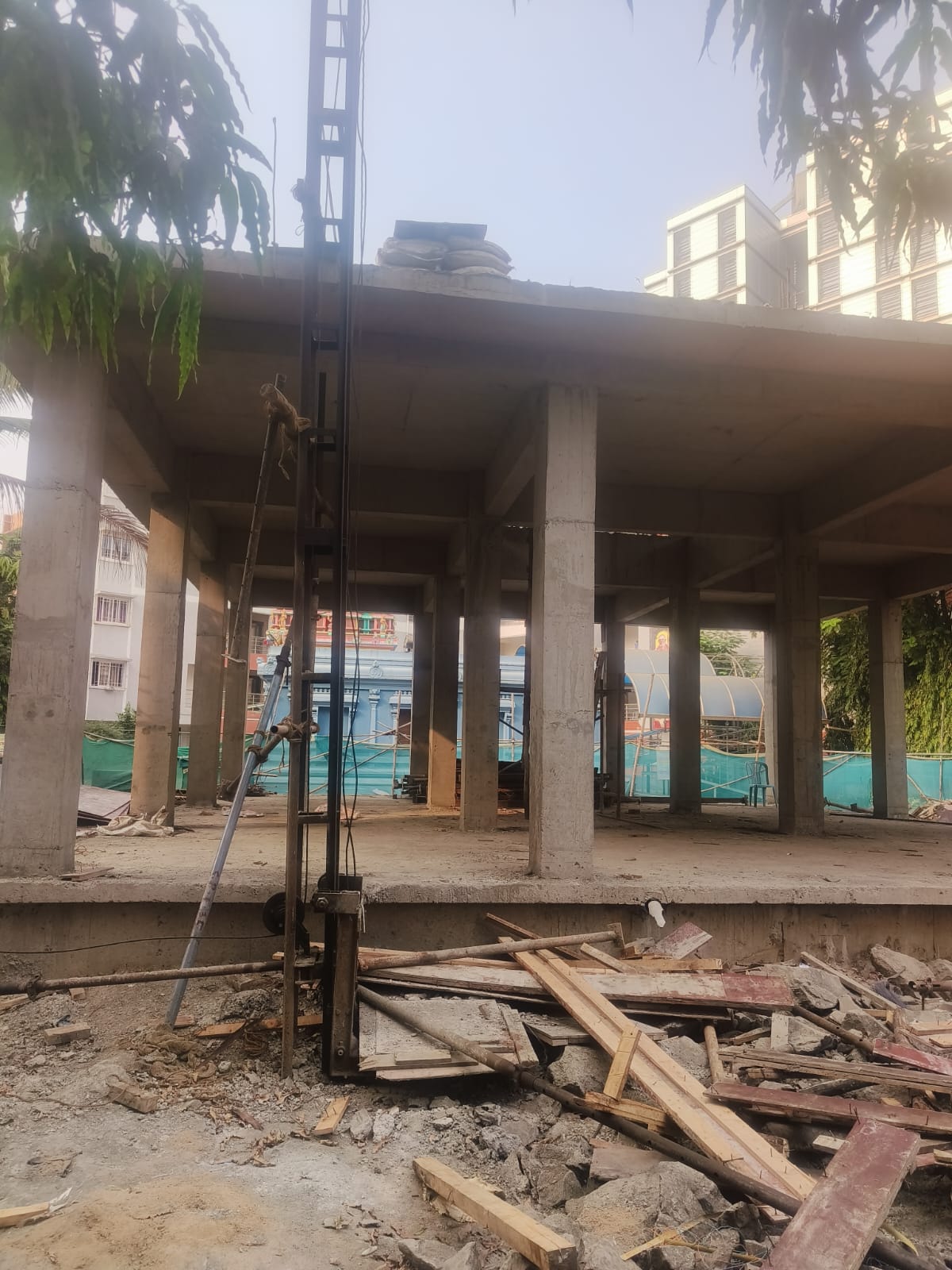 Completed Shiv Mandir temple construction at SIES Campus, Nerul, Navi Mumbai