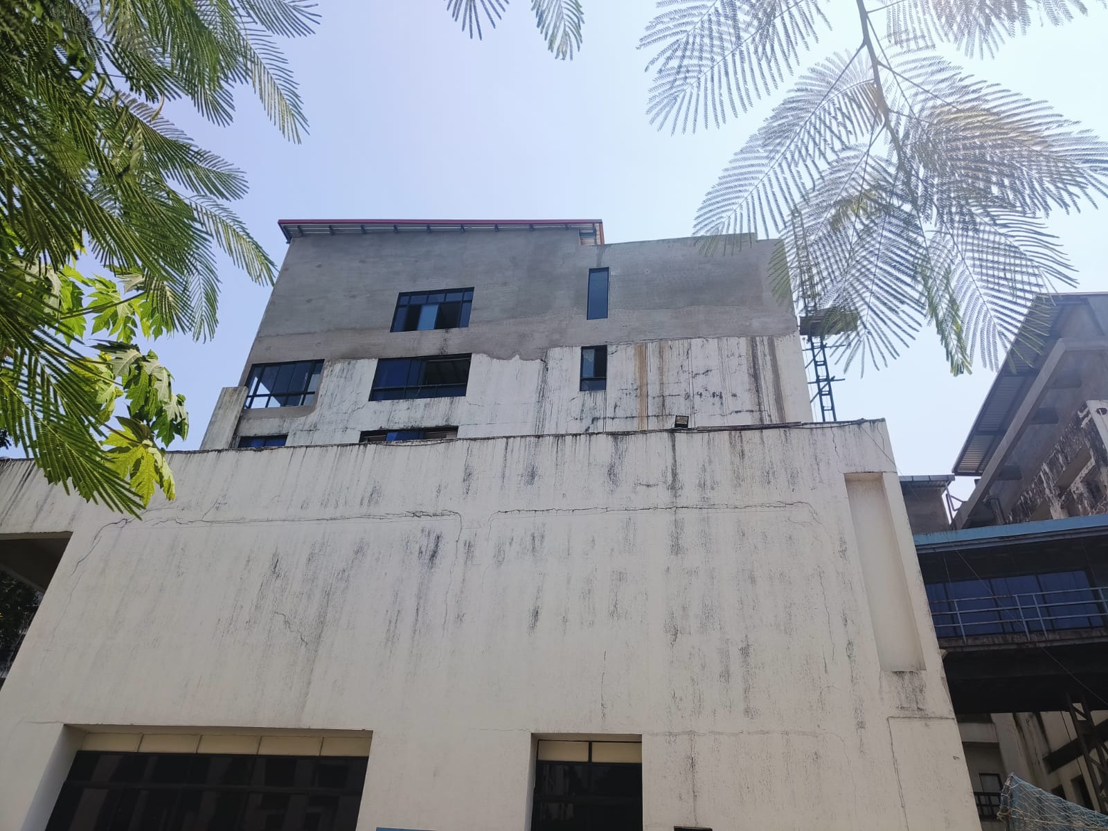 Extension of SOP and Admin Building under construction at SIES Campus, Nerul